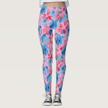 Legging Design Vermelho-Vibrante-Pinta-Mão<br><div class="desc">Faça uma declaração com estas Leggings Florais Vermelhas e Azuis Negrito, com flores vermelhas e azuis pintadas à mão, com corações cor-de-rosa e pontos lúdicos, sobre um fundo branco nítido. Projetados para conforto e estilo, essas leggings são perfeitas para exercícios, traços ocasionais ou adição de um toque floral ousado ao...</div>