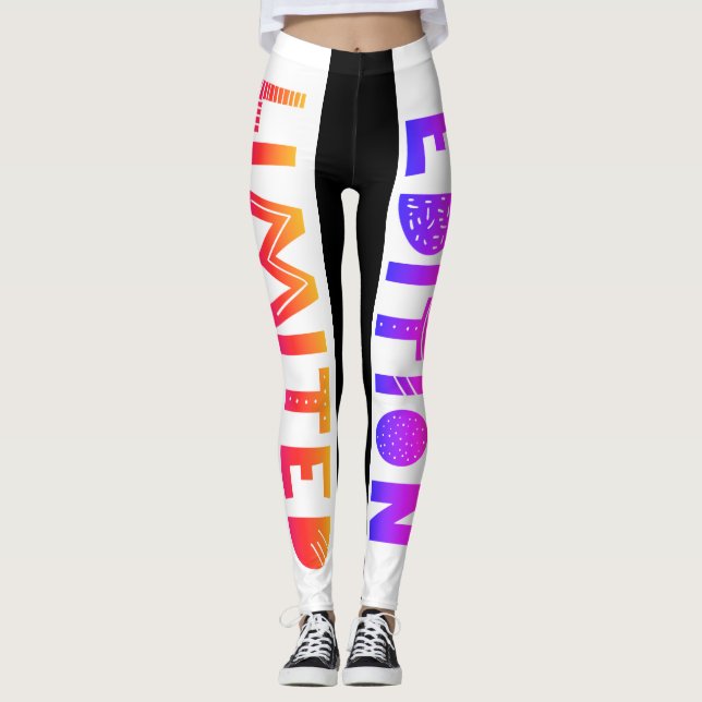 Legging Designer | EDIÇÃO LIMITADA | Diversão desportiva c (Frente)