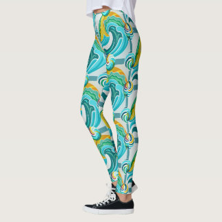 Legging Designer-Leggings mit ausgefallenem Muster Leggin