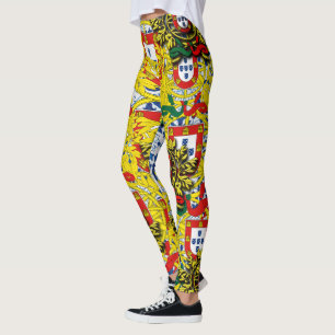 Legging Designs azuis azulejos portuguesas