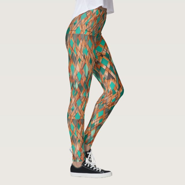 Legging Designs de tendências de Yoga Impressos Personaliz (Direita)