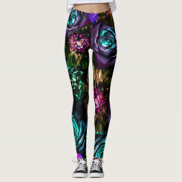 Legging Deslumbrante Floral Florido Glamour Ousado