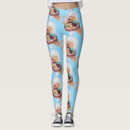 Legging Desserts Sob Cama De Vidro
