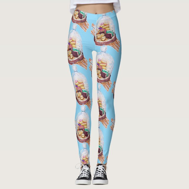 Legging Desserts Sob Cama De Vidro (Frente)