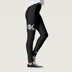Legging Deusa Lua Tripla Negra Confortável