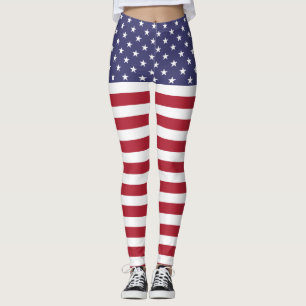 Legging Dia da Independência 4 de julho Bandeira American