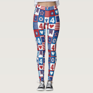 Legging Dia da Independência 4 de julho de 2023 Estados Un