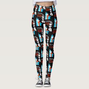 Legging Dia da Independência Americana