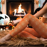 Legging Dia das Bruxas do Padrão Web de Aranha Laranja<br><div class="desc">Estas Leggings de Padrão da Web de Aranha Laranja trazem um toque festivo ao seu guarda-roupa, perfeito para a época das bruxas. Apresentando intrincadas designs de teia de aranha em um fundo laranja brilhante, eles adicionam um sabor divertido e assustador à sua roupa. Estas leggings são feitas para conforto e...</div>