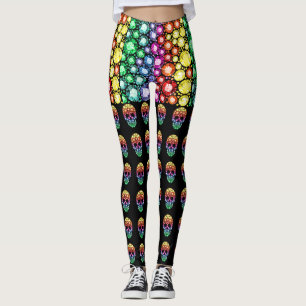 Legging Dia das Pernas de Moda de Pop
