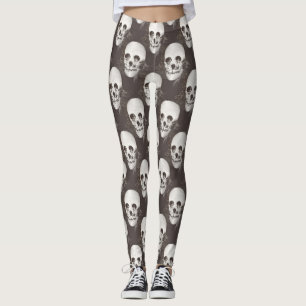 Legging dia de los muertos crânio