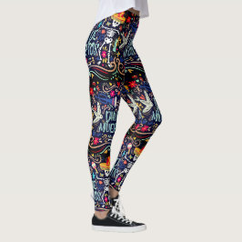 Legging Dia De Los Muertos Do Dia Das Bruxas Mortas