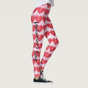 Legging Dia de os namorados de Corações Gradiente