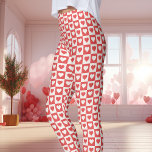 Legging Dia de os namorados do coração de quadro de verifi<br><div class="desc">Estas Leggings de Dia de os namorados do Coração Vermelho e Branco são uma forma charmosa de celebrar o amor. Apresentando um padrão cardíaco lúdico num esquema de cores vermelho e branco vibrante, estas leggings são perfeitas para as festividades do Dia de os namorados ou para adicionar um toque de...</div>