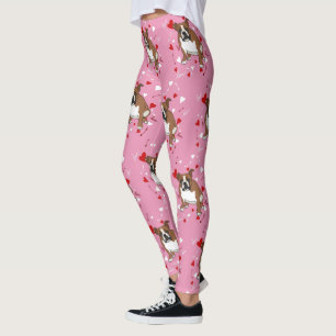 Legging Dia de os namorados Inglês Bulldog