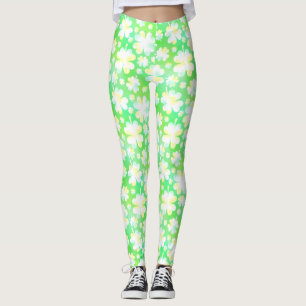 Legging Dia de São Patrício irlandês verde bonito dos