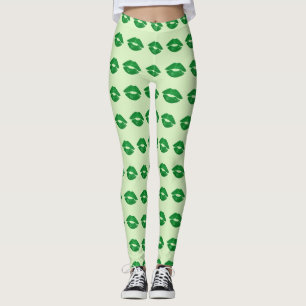 Legging Dia do Pai da Rua do Beijo Irlandês Verde