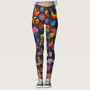 Legging Dia dos Adoráveis do Estilo Calavara Morto Yoga