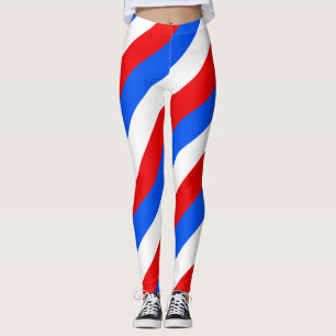 Legging Diagonal de Cores de Bandeiras Nacionais de Porto 