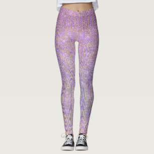 Legging Diamante Lilac Grill Sparkly Rosa Púrpura