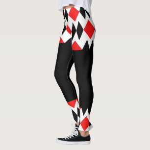 Legging Diamantes e Preto Sólido