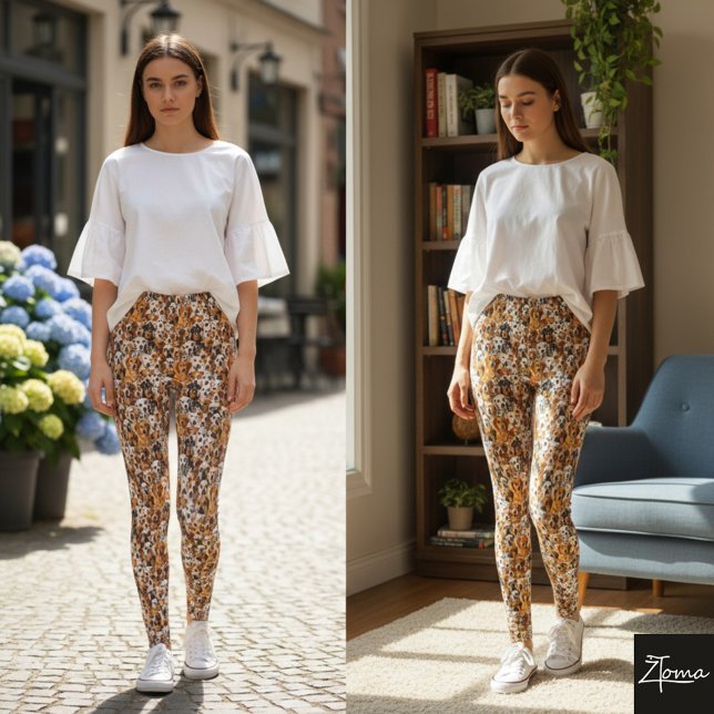 Legging Diferentes raças de cães (Criador carregado)