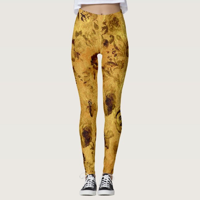 Legging Diferentes Rosas de Aquarela (Frente)