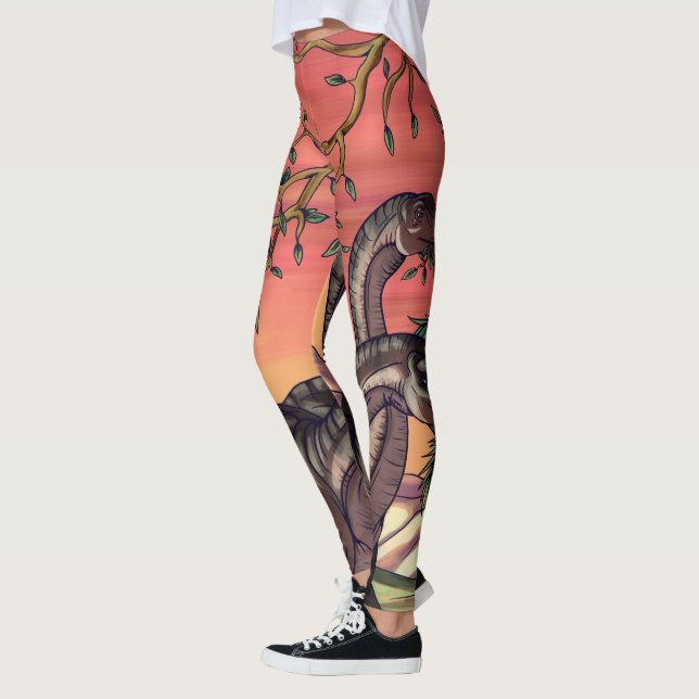 Legging Dinossauros em Dusk (Esquerda)