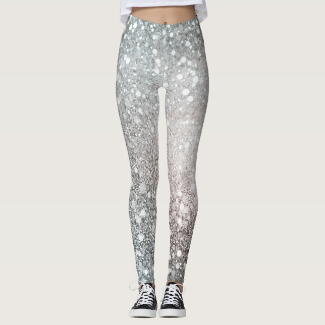 Legging Disco Silver Glam (Frente)
