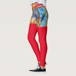 Legging diversão com porta copos rolante