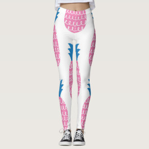 Legging Diversão de abacaxi, Design de Vintage sem costura