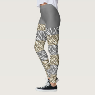 Legging Diversão de bolhas puxadas / Preto e Branco / Sepi