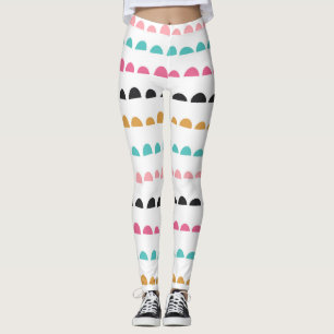 Legging Diversão de meio círculo retrô