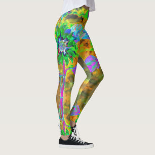 Legging Divertido ao sol - girassol verde