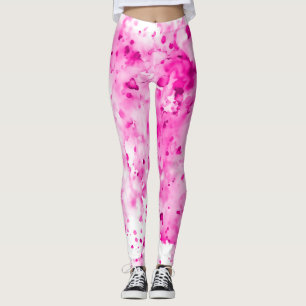 Legging Divertido, Bonito, Tinta Rosa Quente