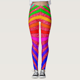 Legging Divertimento Sparkly na moda do pop art de Brights