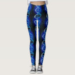 Legging DNA ID Blue Medical Science<br><div class="desc">Uma design legal, moderna e divertida inspirada na ciência médica. O presente perfeito para todos os médicos, enfermeiros, cientistas, professores de ciência, técnicos de laboratório, estudantes de ciência, enfim, qualquer geek de ciência em sua vida (e isso inclui você)! Projetado pela Science Geekness © em http://www.zazzle.com/sciencegeekness*</div>