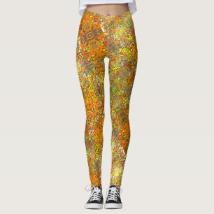 Legging Do "a floresta mel," imprime caneleiras florais