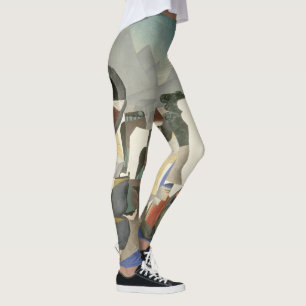 Legging Do "caneleiras da arte da paisagem Zapata-estilo"
