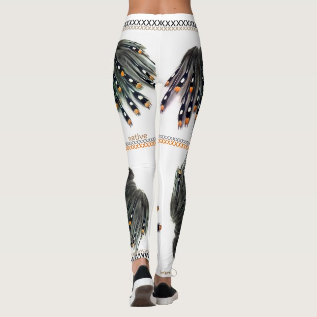 Legging Do sudoeste/nativo americano inspirou caneleiras (Verso)