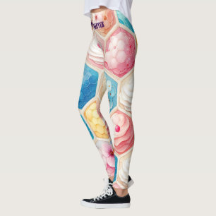 Legging Doce Design Sem Costura de Colmeia