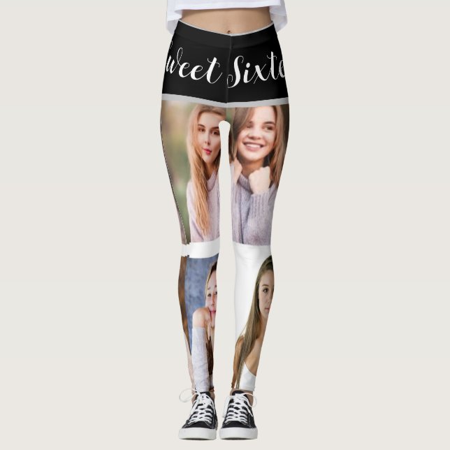 Legging Doce Dezesseis Faíscas: Leggin Personalizado de Co (Frente)