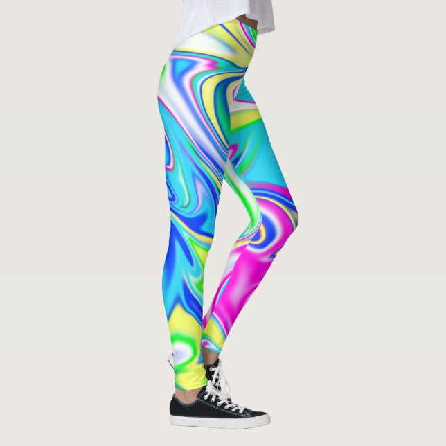Legging "Doce Raios: A Delícia do Mármaco de Bubblegum" (Direita)