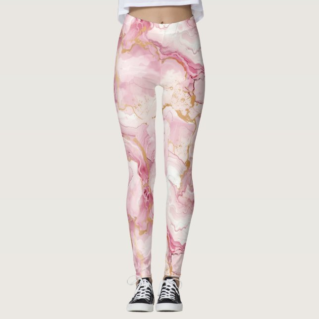 Legging Doce rosa-doce Taffy Candy (Frente)