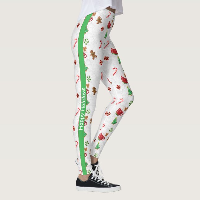 Legging Doces de Natal Personalizáveis (Direita)