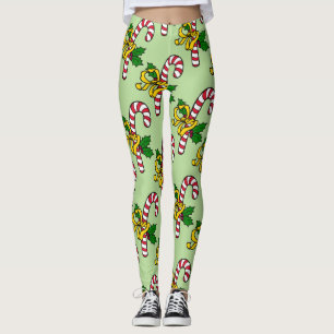 Legging Doces vermelhos e bonitos canas verdes e leves