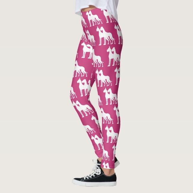 Legging Dogues Alemães brancos (Esquerda)