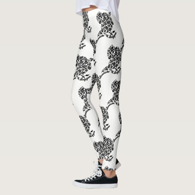 Legging Dogues Alemães floridos (Esquerda)