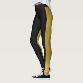 Legging Dois tons Dourados e preto