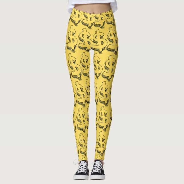 Legging dolar dourado (Frente)